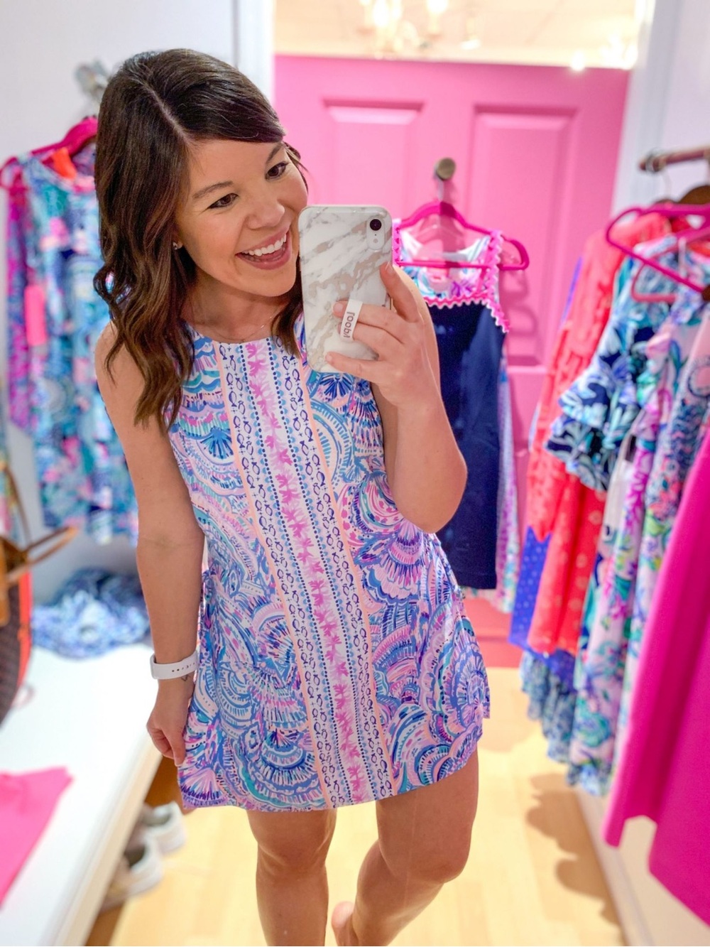 Lilly Pulitzer Donna Romper in Happy as a Clam, Size 12